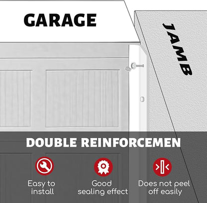 Garage Door Seal Top and Sides Seal Strip, 40FT Universal Garage Door Weather - Image 4