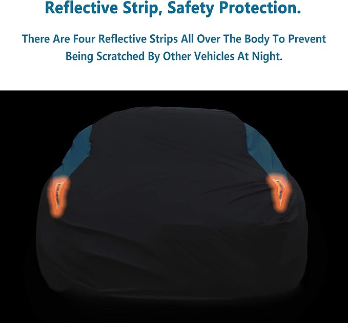 MORNYRAY Waterproof Car Cover All Weather Snowproof UV Protection Windproof - Image 7