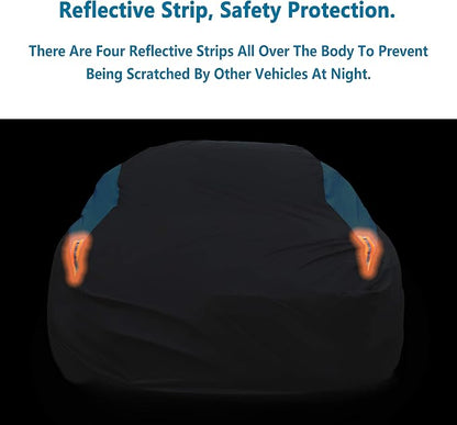 MORNYRAY Compatible with Jeep Wrangler 4 Door, Waterproof Car Cover All Weather - Image 4