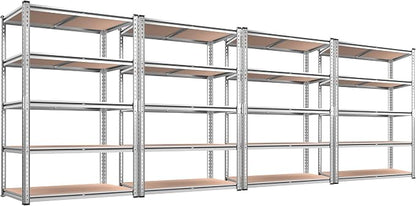 REIBII 2020LBS Garage Shelving Heavy Duty Metal Shelving 5 Tier Storage Shelves by REIBII