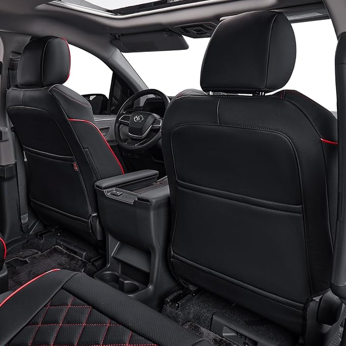 EKR Sienna Seat Covers for 2011-2020 Toyota Sienna L, 7 Seats, 2nd Row Captain - Image 3