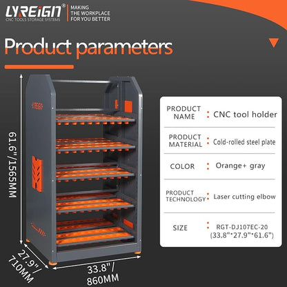 5-Layer Double-Sided Parallel CNC Storage, Large Capacity Tool Keeper & - Image 2