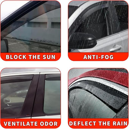 in Channel Rain Guards Fit for 2021 2022 2023 2024 2025 Chevrolet Tahoe/GMC - Image 5