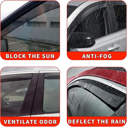 in Channel Rain Guards Fit for Chevrolet Chevy Suburban 2021 2022 2023 2024 2025 - Image 5