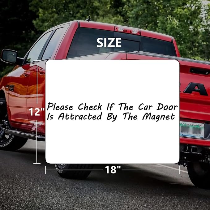 4 Pack Blank Car Door Magnet Sticker, Rounded Corners Magnetic Vehicle Sign - Image 2