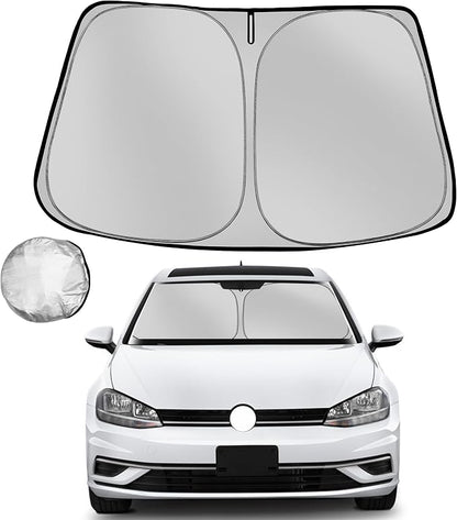 Windshield Sun Shade for 2015-2021 Volkswagen Golf GTI e-Golf VW Golf R 4 Door by Fonowka