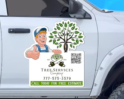 Die Cut Custom Car Magnet Sign | Personalized Logo - Image 2