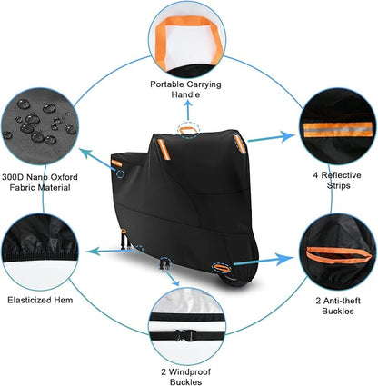 Moped Cover Waterproof Outdoor, Motorbike Scooter Covers - Image 3