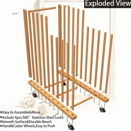 Art Storage Rack, Wood Art Drying Storage Stand - Image 6