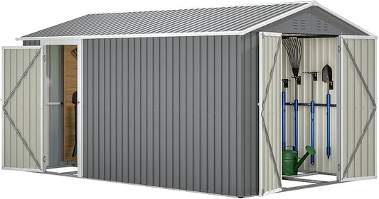 8×12 Ft Outdoor Storage Shed by LZBEITEM