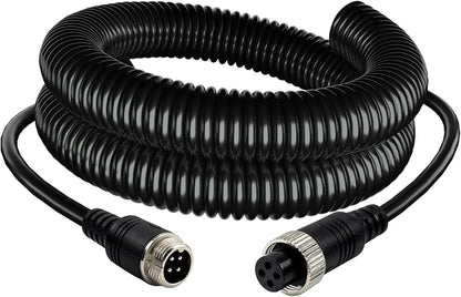 4 Pin Camera Cable with Corrugation Tube Cover, Car 4Pin Aviation Video by Lonlonty