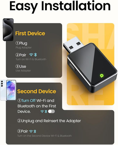 Wireless CarPlay Adapter, One Click Multi Device Switching Seamless Connection - Image 5