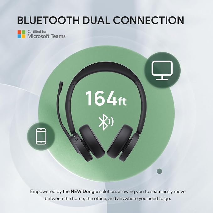 Yealink BH70 with Stand, Wireless Bluetooth Headset with Microphone - Image 4
