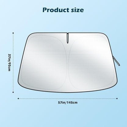Car Windshield Sun Shade, 300T Thickened Car Window Shades Heat Reflective - Image 2