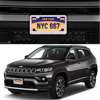 License Plate Frame for Pink Bow Stainless Steel License Plate Frames Holder - Image 2