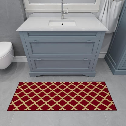 Ottomanson Hallway Runner Rug 20" x 59" Non Slip Trellis Area Rugs Easy to - Image 12