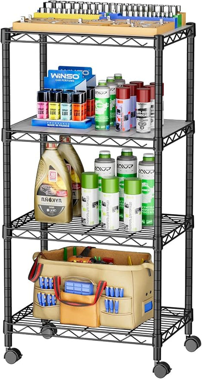 SINGAYE 4 Small Wire Shelves Kitchen Pantry Close Home Organizers and Storage by SINGAYE