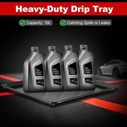 6Pcs Extra Large Car Oil Drip Pan- 35.4 x 24 x1.6 Inches Oil Drain Pan - Image 5