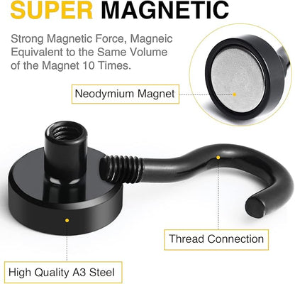DIYMAG Magnetic Hooks for Refrigerator, Extra Strong Cruise Hook, Heavy Duty - Image 5