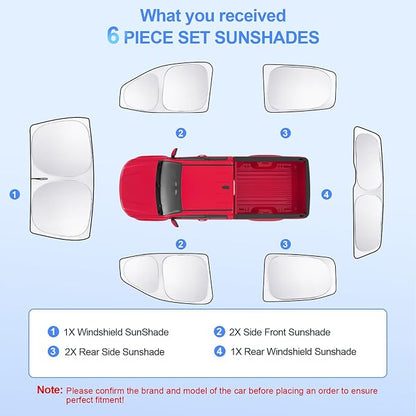 6pcs Car Window Shades for Chevrolet Colorado 2015-2022 Accessories, Windshield - Image 7