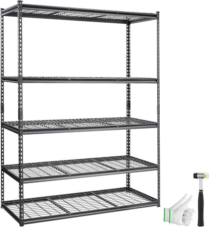 VEVOR Storage Shelving Unit, 5-Tier Adjustable, 2000 lbs Capacity, Heavy Duty by VEVOR