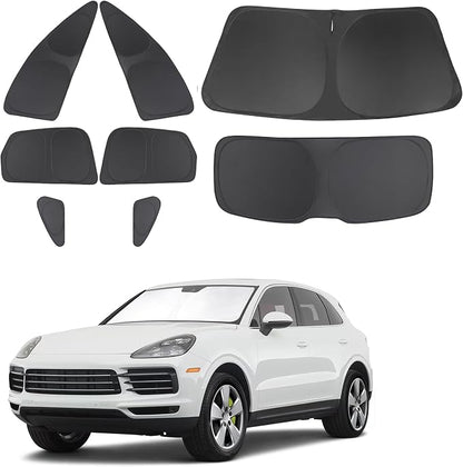 TINGLU Window Shades for Porsche Cayenne 2019-2025 Accessories Car Side Full by TINGLU