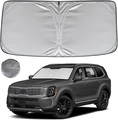 KAYZT Windshield Sun Shade for 2020-2025 Kia Telluride Foldable Sunshade SUV by KAYZT