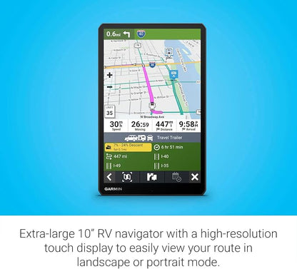 Garmin RV 1095, Extra-Large, Easy-to-Read 10” GPS RV Navigator, Custom RV - Image 3