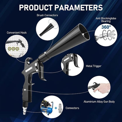 Tornado Car Cleaning Air Blow Gun – High Pressure Interior Detailing Tool - Image 3