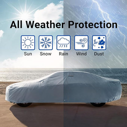 iCarCover Premium Car Cover for 1959-1970 Pontiac Bonneville Wagon Heavy Duty - Image 9