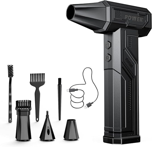 Electric Air Duster, 300000RPM 4-Gear Adjustable Compressed Air Duster by COOLDOVE