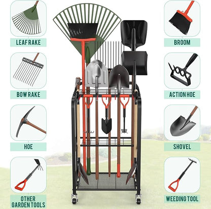 Trieez Garden Tool Organizer for Garage, Yard Tool Organizer - Image 6