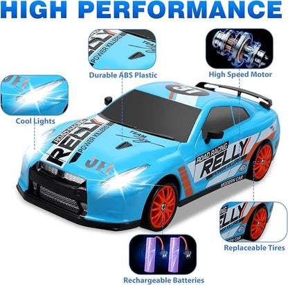 RC Drift Car 2.4GHz 1:24 Scale 4WD Remote Control Car 15KM/H High Speed - Image 3