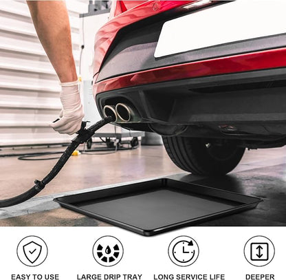 6Pcs Extra Large Car Oil Drip Pan- 35.4 x 24 x1.6 Inches Oil Drain Pan - Image 3