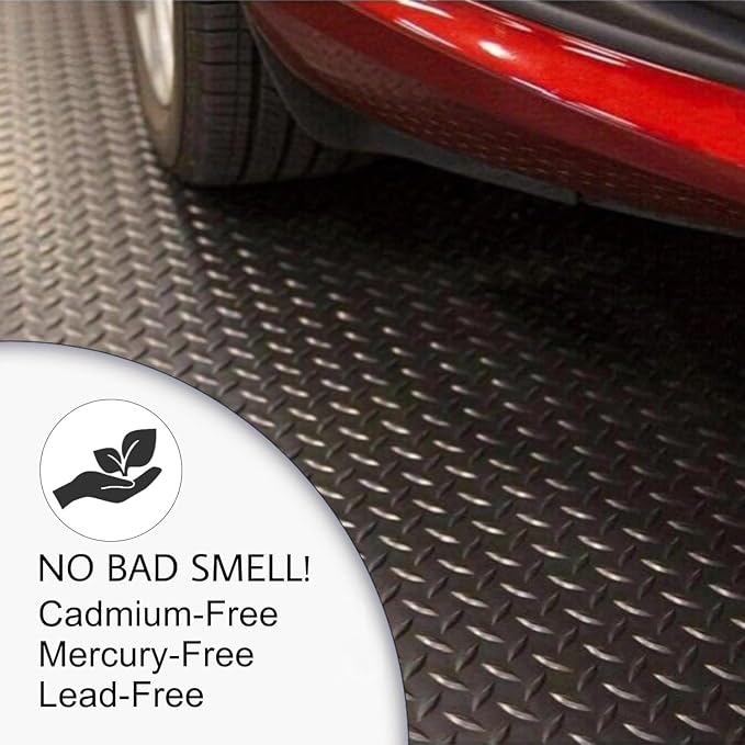 SEAL 5 x 8 Ft Premium Garage Floor Mat, Solid 2.8mm Thick Gray Commercial Grade - Image 7