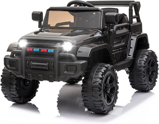 JOYMOR Ride on Truck with Remote Control, 4 Wheels 12V Battery Powered Kids Car by JOYMOR