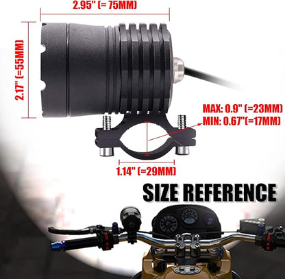 Motorcycle Driving Lights 12-60V 40W 3600LM LED Fog Lights - Image 9