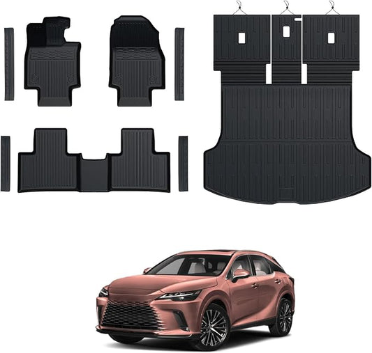 Floor Mats Set for 2023-2025 Lexus RX350/RX350H/RX500h Accessories, All Weather by GALVAGNITE