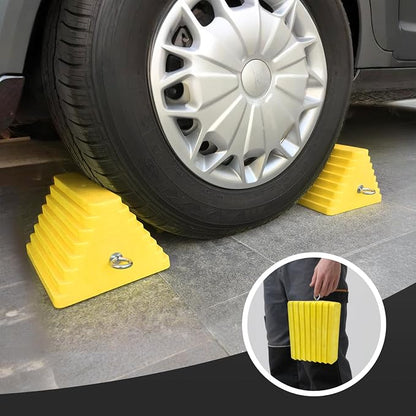 Premium 4 pcs Heavy Duty Wheel Tire Chocks, Vehicle Chocks - Image 5