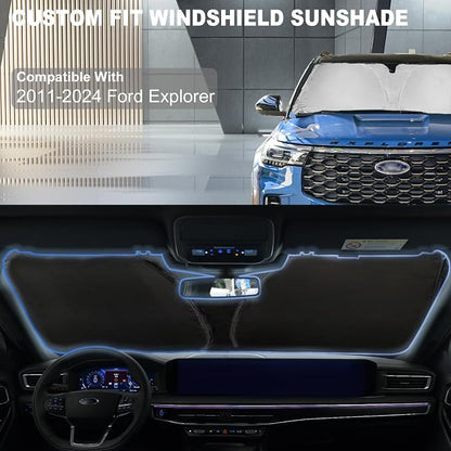 for Ford Explorer 2024 Windshield Sun Shade Window Sunshade fit - Image 6