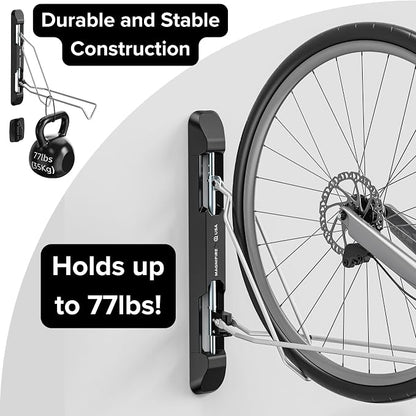 Bicycle Rack for Garage and Indoor Use, Adjustable, Foldable Bike Rack Set of 2 - Image 2