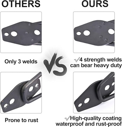 QUELIEN 3 Pack Garage Wall Hooks – 2.5in Heavy-Duty Cord Organizers - Image 5