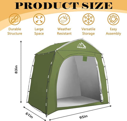 Bike Storage 7.3 x 5ft, Outside Storage Waterproof Oxford Fabric - Image 3