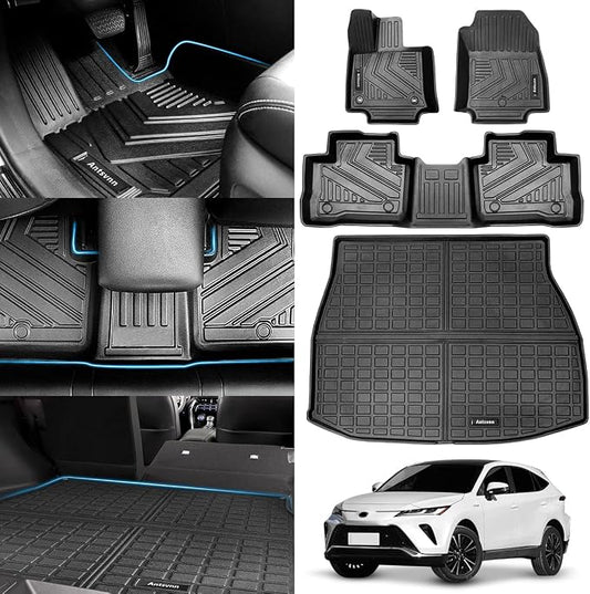 All -Weather Floor Mats Fit for Toyota Venza 2025 2024 2023 2022 2021 Trunk by Antsvnn