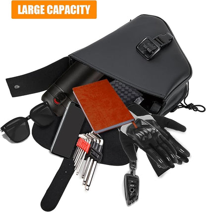 GARGOYLE BELLS Motorcycle Swing Arm Bag Solo Saddle Bags - Image 3