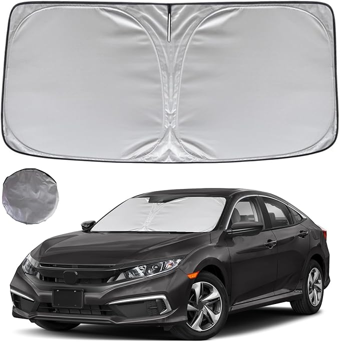 KAYZT Windshield Sun Shade for 2016-2021 Honda Civic Foldable Sunshade Front by KAYZT