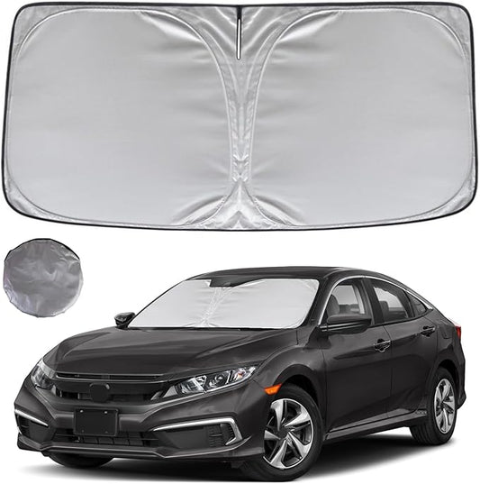 KAYZT Windshield Sun Shade for 2016-2021 Honda Civic Foldable Sunshade Front by KAYZT