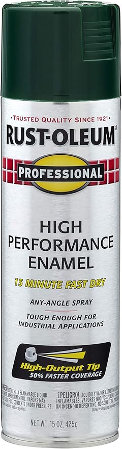 Rust-Oleum 7538838 Professional High Performance Enamel Spray Paint, 15 Oz by Rust-Oleum