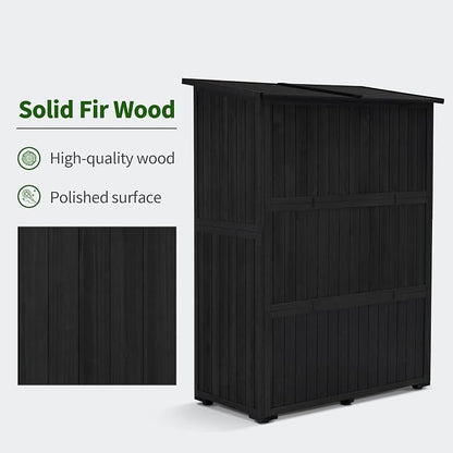 MCombo Outdoor Storage Cabinet, Wooden Storage Shed - Image 7