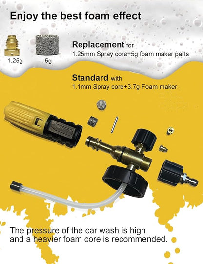 BOSEA Foam Cannon with Pressure Washer Tips and Nozzle Holder, 4000PSI Car Wash - Image 5